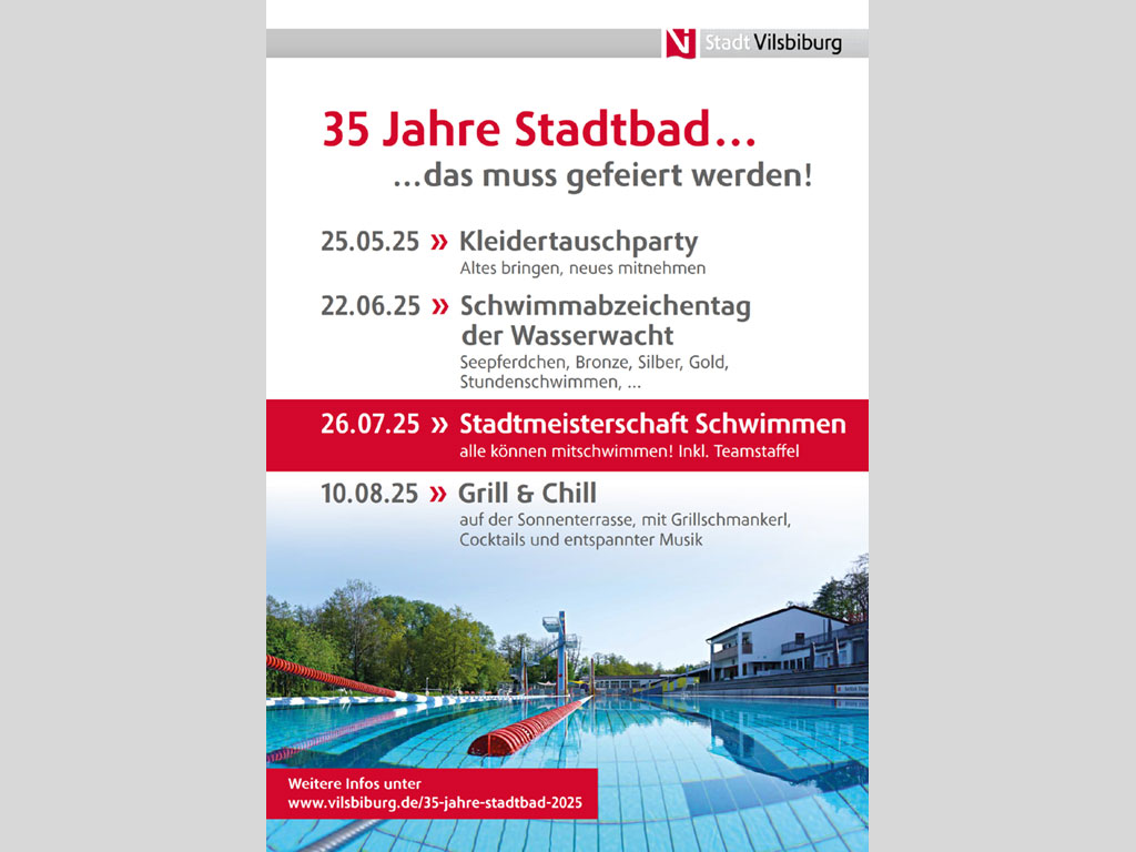 35 Jahre Stadtbad - Plakat